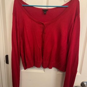 Red Torrid Brand button up shrug, size 3 (plus size)